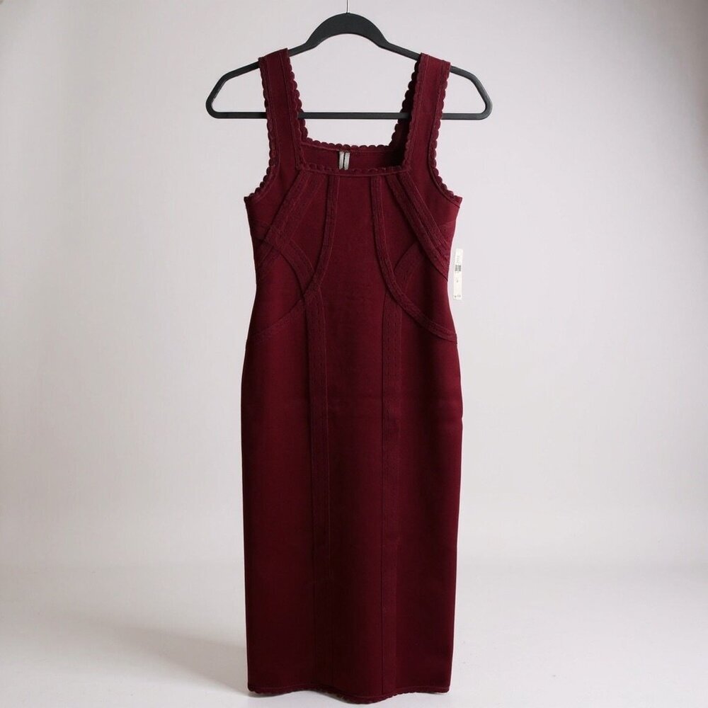 Anthropologie Burgundy Dress NWT